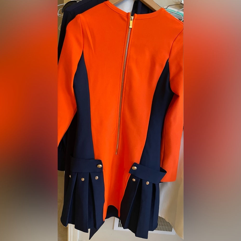 Karen Millen “Military Pleat Panel Bandage Knit” dress. New with tags